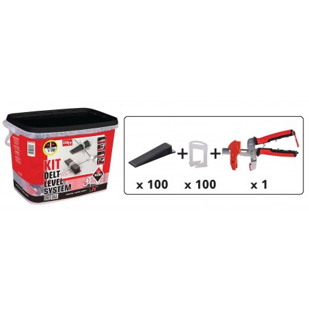 Zestaw do poziomowania płytek Delta Level Fast Fix Rubi 03913