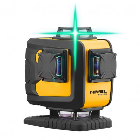 Laser krzyżowy zielony 360° ze statywem Nivel System CL4D-G