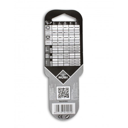 Nóż z kółkiem tnącym Rubi Plus Silver 01991