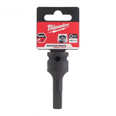 Nasadka udarowa 1/2" z końcowką HEX 10 Milwaukee