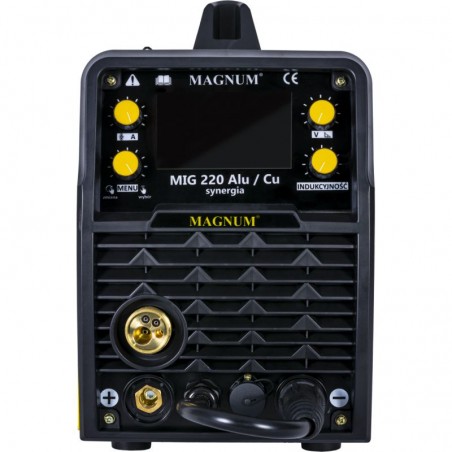 Półautomat spawalniczy MAGNUM MIG/MAG 220 ALU/CU SYNERGIA LCD
