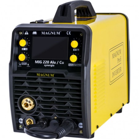 Półautomat spawalniczy MAGNUM MIG/MAG 220 ALU/CU SYNERGIA LCD