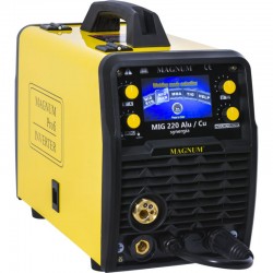 Półautomat spawalniczy MAGNUM MIG/MAG 220 ALU/CU SYNERGIA LCD