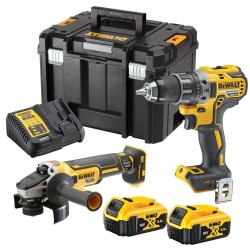Zestaw Combo 18V DeWalt Wkrętarka + Szlifierka kątowa + 2x5 Ah