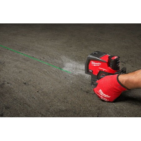 Laser zielony krzyżowy liniowo-punktowy Milwaukee M12CLLP-0C