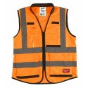 Kamizelka odblaskowa PREMIUM pomarańczowa Milwaukee 2XL/3XL