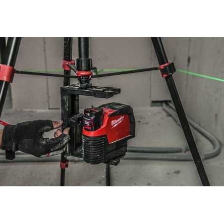 Laser zielony krzyżowy liniowo-punktowy 12V Milwaukee M12 CLLP-301C