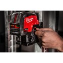 Laser zielony krzyżowy liniowo-punktowy 12V Milwaukee M12 CLLP-301C