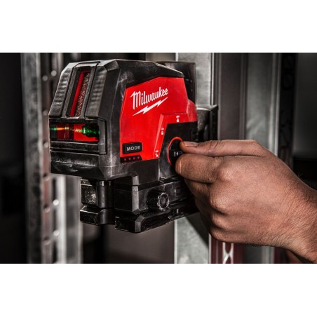 Laser zielony krzyżowy liniowo-punktowy 12V Milwaukee M12 CLLP-301C