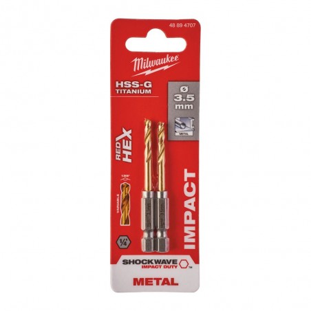 Wiertło do metalu 4/26/71,5 mm Milwaukee, 2 szt.