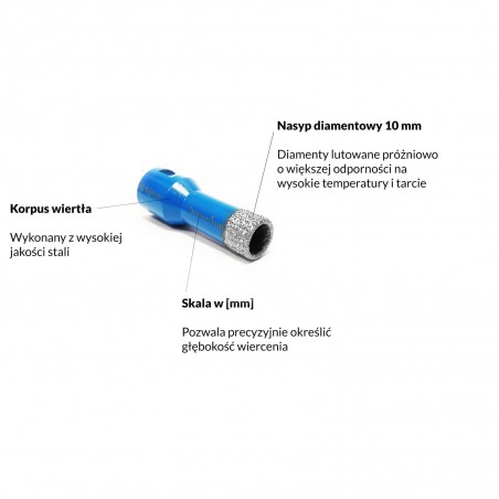 Wiertło diamentowe 16 mm TITANIUM CeraMAX