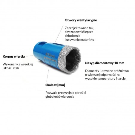 Wiertło diamentowe 30 mm TITANIUM CeraMAX