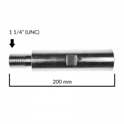 Przedłużka aluminiowa 1 1/4" UNC 200 mm TITANIUM