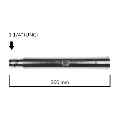 Przedłużka aluminiowa 1 1/4" UNC 200 mm TITANIUM