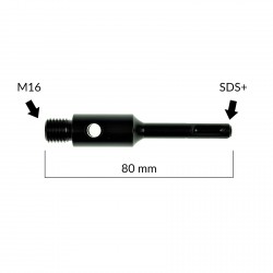 Adapter M16/SDS+ 80 mm TITANIUM