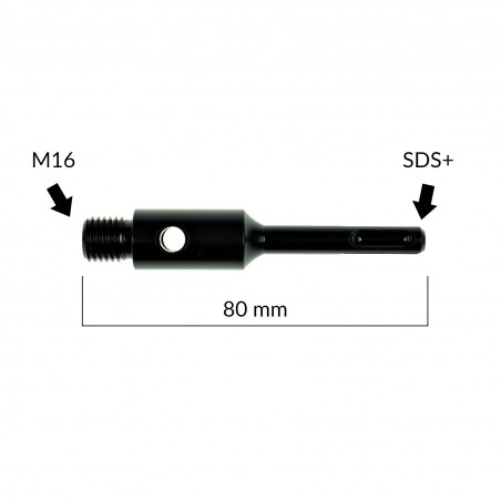 Adapter M16/SDS+ 80 mm TITANIUM