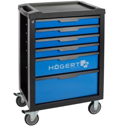 Szafka warsztatowa 6 szufladowa z blokadą otwarcia szuflad Hoegert HT7G045