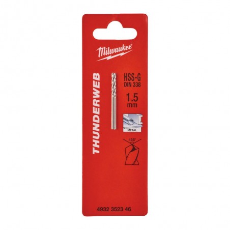 Wiertło do metalu 1,5x40 mm Milwaukee HSS-G Thunderweb