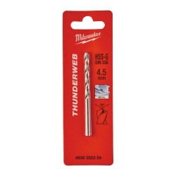 WIERTŁA DO METALU Ø DO 5 MM - 10 SZTUK  HSS-R - DIN 338
