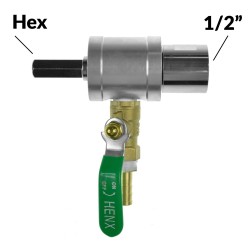 Adapter obrotowy do wiercenia na mokro 1/2 wew. - M16 zew. TITANIUM
