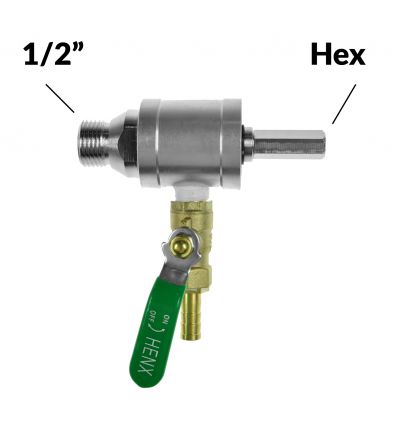 Adapter obrotowy do wiercenia na mokro 1/2" zew. - Hex 10 mm TITANIUM