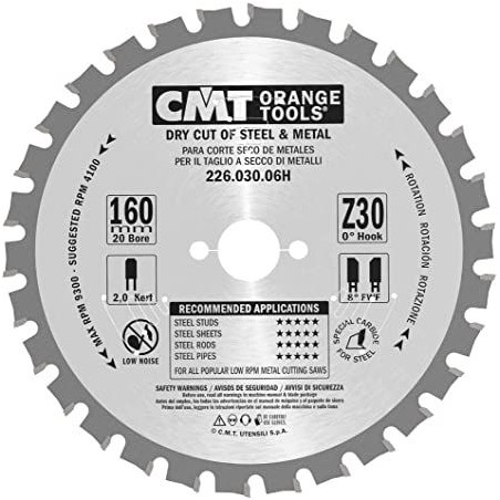 Tarcza do cięcia stali na sucho 160x20mm CMT 226.030.06H