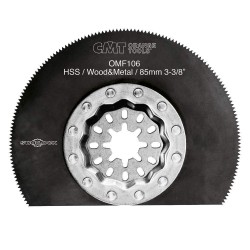 Brzeszczot okrągły HSS 85 mm do drewna i metalu CMT OMF106-X5, 5 szt.
