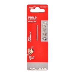 KRÓTKIE WIERTŁA DO METALU - 10 SZTUK MILWAUKEE HSS-G