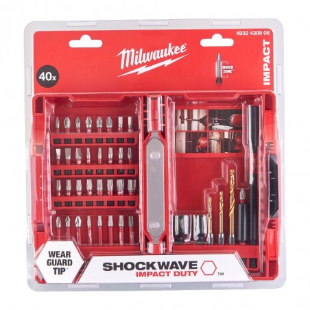 Zestaw bitów Milwaukee Shockwave Impact Duty