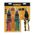 Nożyce precyzyjne do blachy DeWalt ERGO, 3 szt