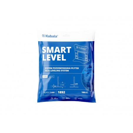 Klipsy do poziomowania płytek Smart Level 1,0 mm, 100 szt.
