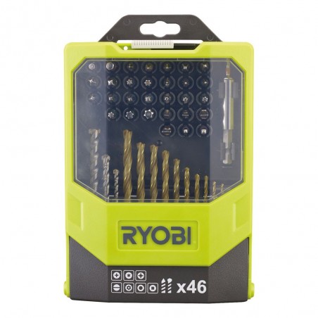 Zestaw wierteł i bitów Ryobi RAK46MIXC, 46 szt.
