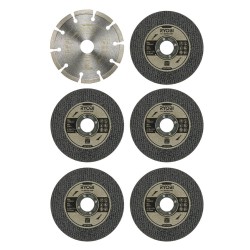 Zestaw tarcz do szlifierki kątowej 125 mm Ryobi RAK6AGD125, 6 szt.