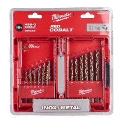 Zestaw wierteł do metalu 1 - 10 mm HSS-G Co Milwaukee, 19 szt.