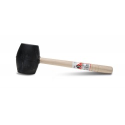 Młotek gumowy czarny 500g Rubi