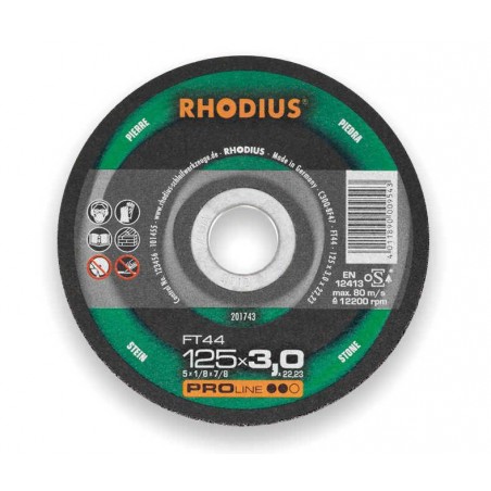 Tarcza do cięcia kamienia 230x3.0 Rhodius FT44