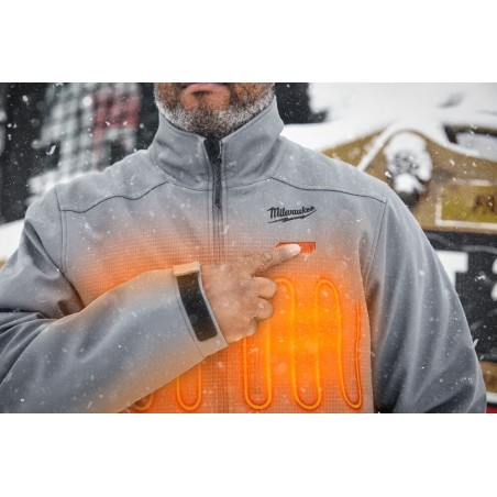 Kurtka podgrzewana szara 12V Milwaukee Premium M12 HJGREY5-0 (XL)