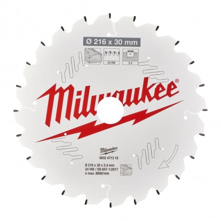 Tarcza do drewna 216 mm Milwaukee 4932471315