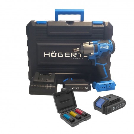 Klucz udarowy 1/2'' 20V 400Nm Hoegert HT2E200