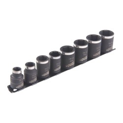Zestaw nasadek udarowych krótkich 3/8" 8-19 mm Milwaukee Shockwave Impact Duty, 8 szt
