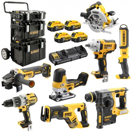 Zestaw Combo 18V 4x5Ah DeWalt DCK856P4, 8 el.