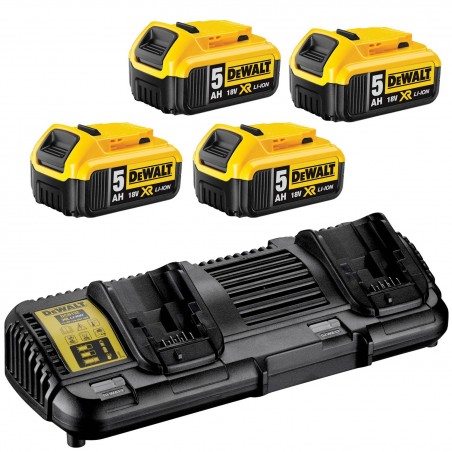 Zestaw Combo 18V 4x5Ah DeWalt DCK856P4, 8 el.