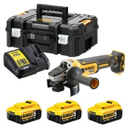 Szlifierka kątowa 125 mm 18V 3x5Ah DeWalt DCG405P3