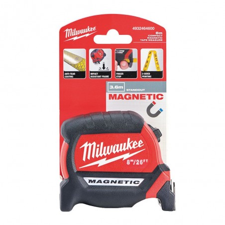 Taśma miernicza magnetyczna 8m Milwaukee Premium