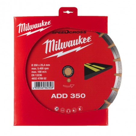ADD350 Tarcza diamentowa do asfaltu 350mm 25,4mm Milwaukee