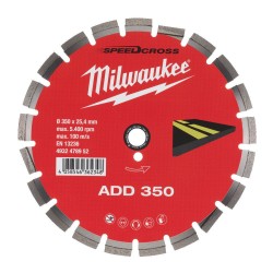 Tarcza diamentowa do asfaltu 350mm 25,4mm Milwaukee ADD350