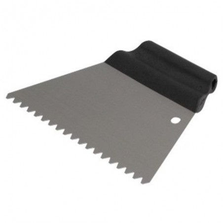 Szpachla metalowa 180mm z zębem trójkątnym 6mm Kubala 0518