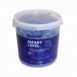 Klipsy do poziomowania płytek Smart Level 1,0mm 800szt.  wiaderko 20l Kubala 1885