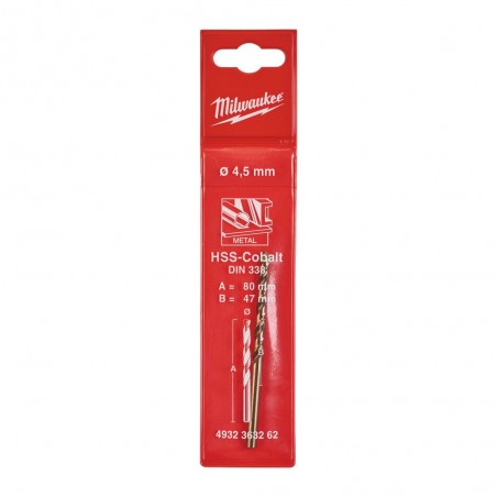 Wiertło HSS-G CO 4,5 mm Milwaukee (1 szt.)