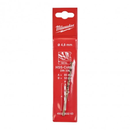 Wiertło HSS-G CO 4,8 mm Milwaukee  (1 szt.)